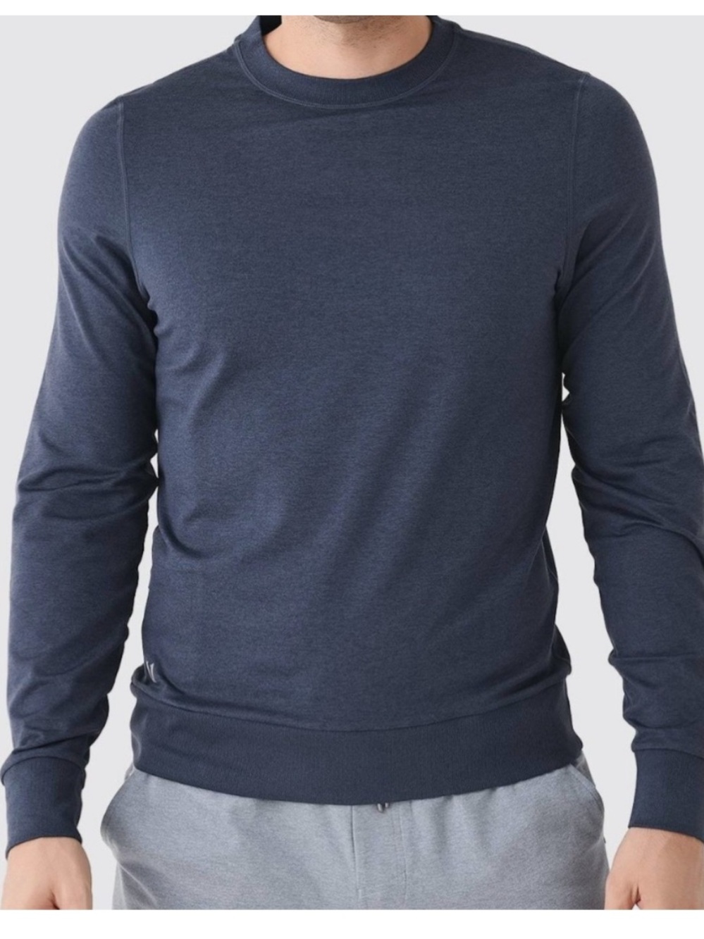 VUORI Mens Ponto Performance Crew Azure Blue DreamKnit XL
